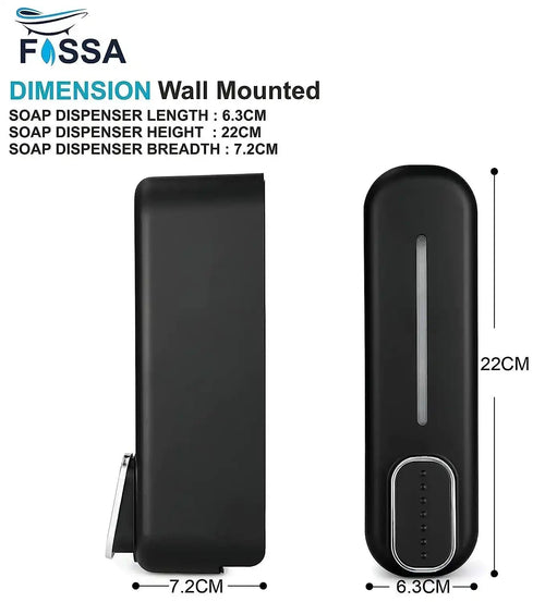 350 ml Wall Mounted Black manual Soap Dispenser-1