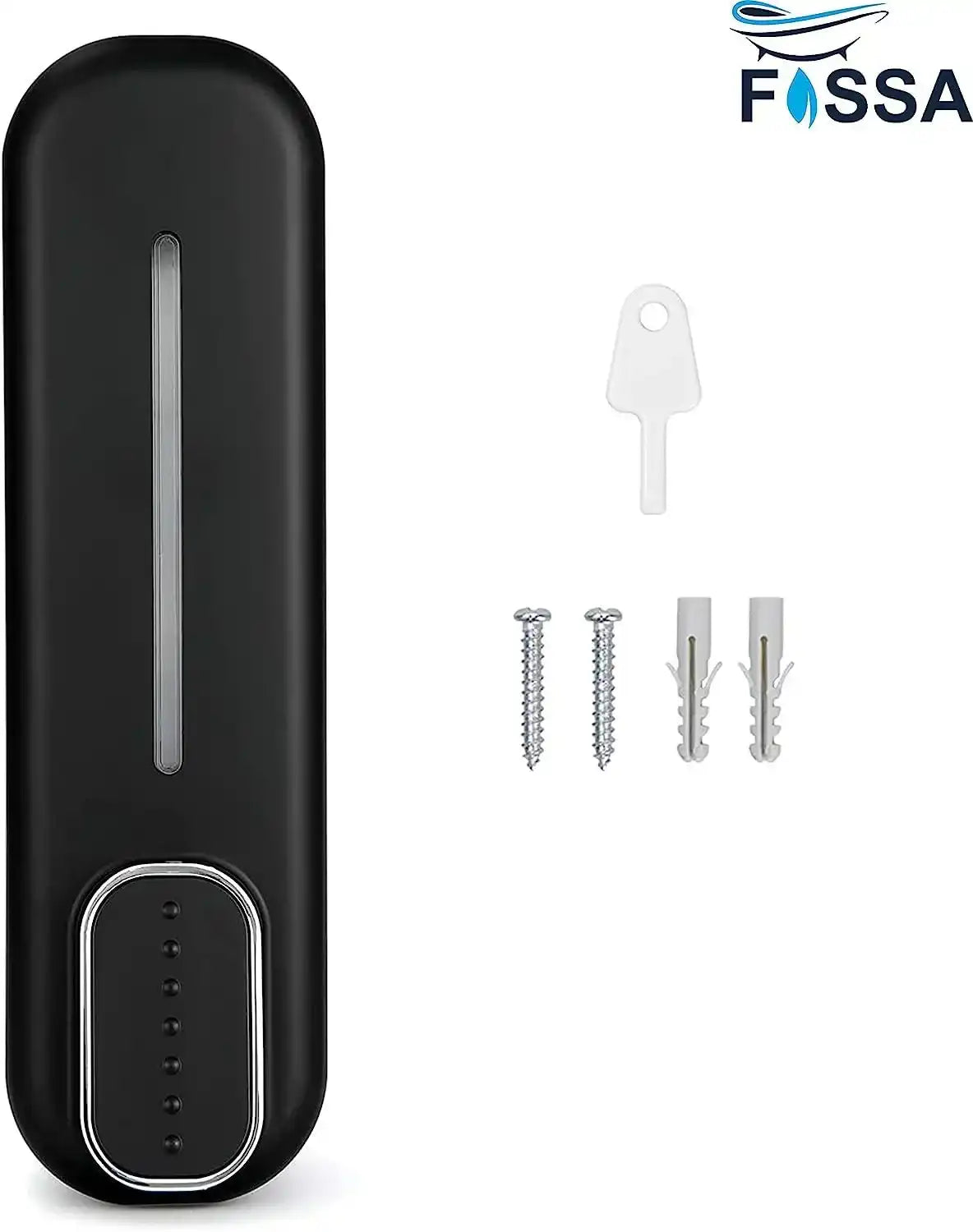 350 ml Wall Mounted Black manual Soap Dispenser-3